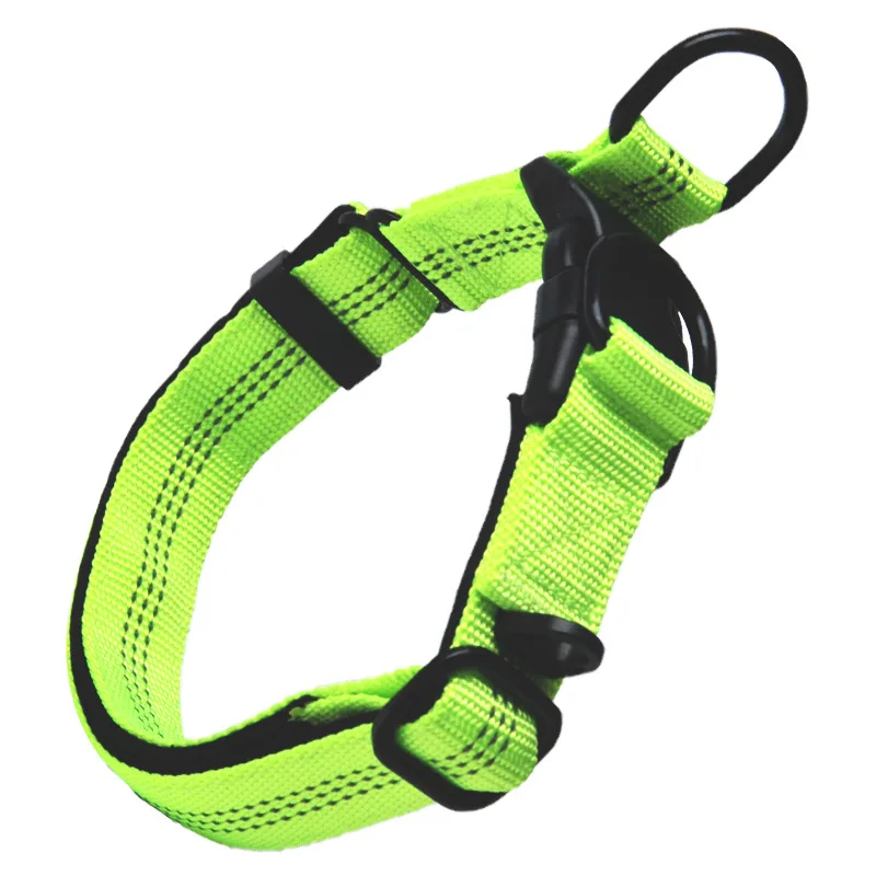 Нейлоновый Светоотражающий ошейник средней собачий большого размера с двойным