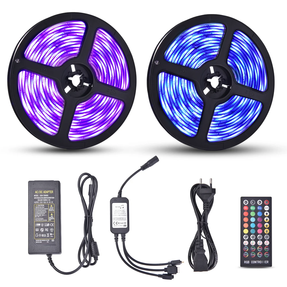 Новая RGB Светодиодная лента MICTUNING с синхронизацией музыки 32 8 футов/10 м гибкая
