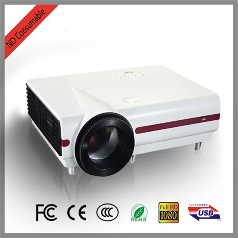 Голограмма 200 светодиодный LED видео HD проектор для домашнего кинотеатра Full 1080 P