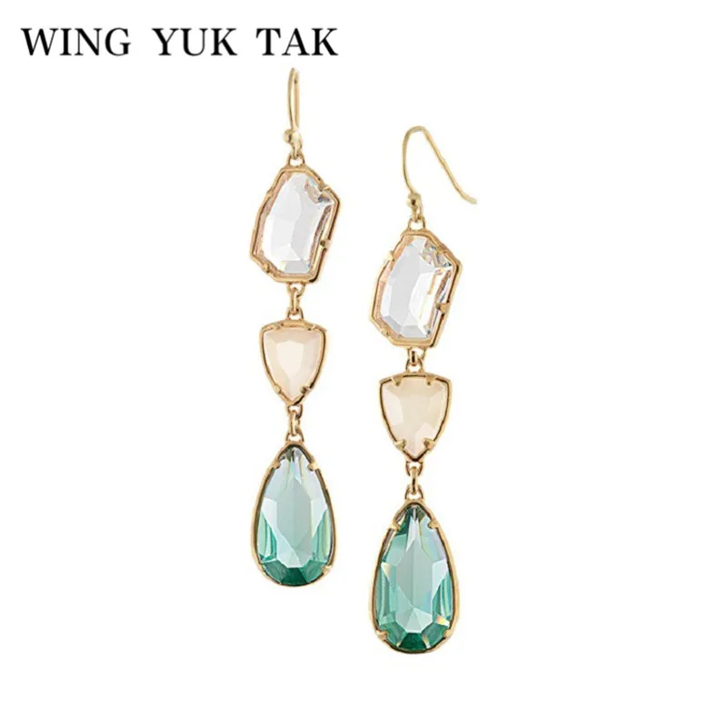 Женские классические серьги подвески wing yuk tak геометрические в стиле бохо