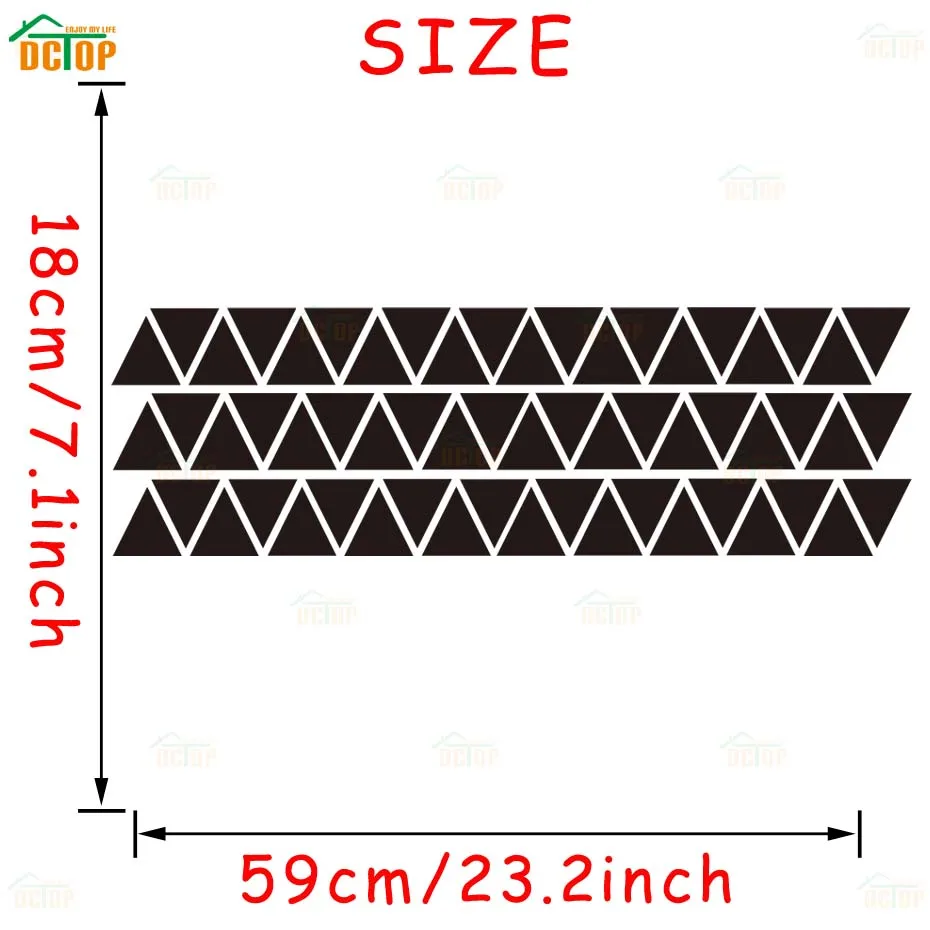 60pcs Little Cute Triangles Wall stickers Baby Nursery Decal DIY Removable Vinyl Sticker Art Murals Home Decor | Дом и сад