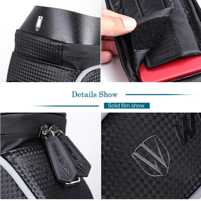 Wheel Up Bicycle Front Bag MTB Touch Screen Bags Road Bike Top Tube Frame Storage for 6.0 inch Mobile Phone|Сумки и корзины для