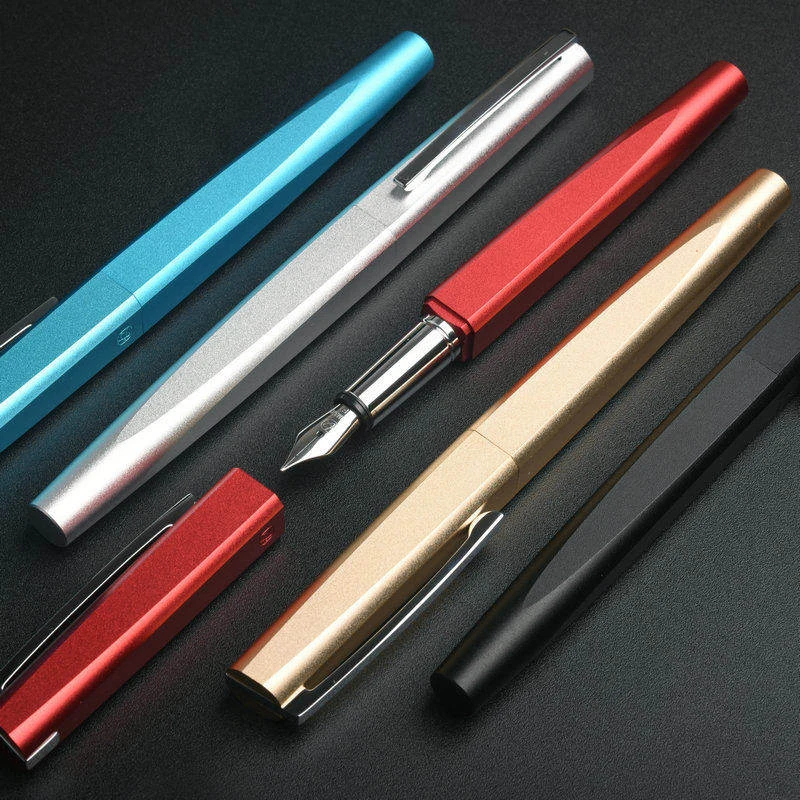 Jinghao KACO SQUARE Series Luxury Metal Fountain Pen 0.5mm Steel Nib Inking Pens for Writing Gift Pens