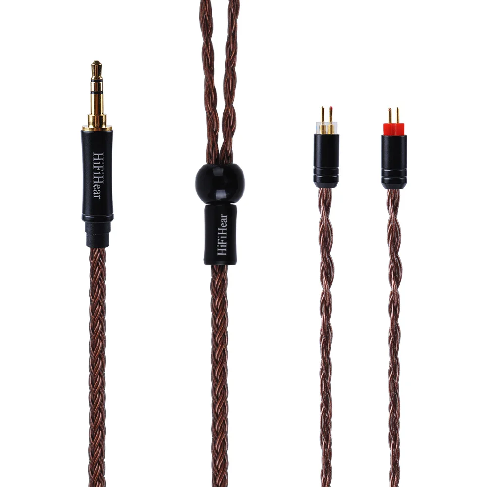3.5 with 2PIN HiFiHear 16 Core посеребренный кабель 2,5/3,5 мм сбалансированный кабель с MMCX/2pin для BLON BL-03 LZ ZSX KZ ZS10 ZS6 AS10 - Цвет: 3.5 with 2PIN