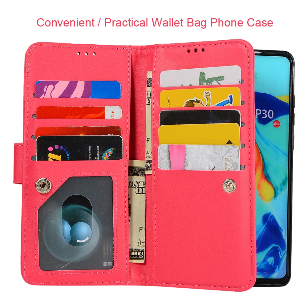 2019 Роскошный чехол кошелек для телефона Huawei P20 Lite P30 Pro Mate 20 с полной защитой чехлы