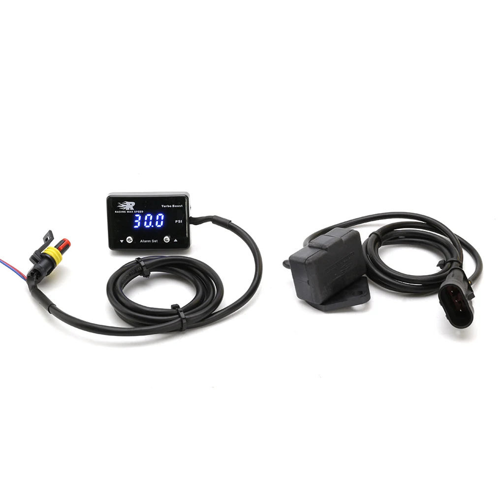 Универсальный автоматический цифровой турбонаддув синий светодиодный дисплей 14