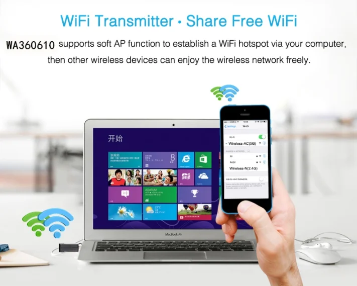 Беспроводной USB WiFi адаптер 600 Мбит/с AC Wi Fi приемник 2 4G 5G сетевая карта беспроводной
