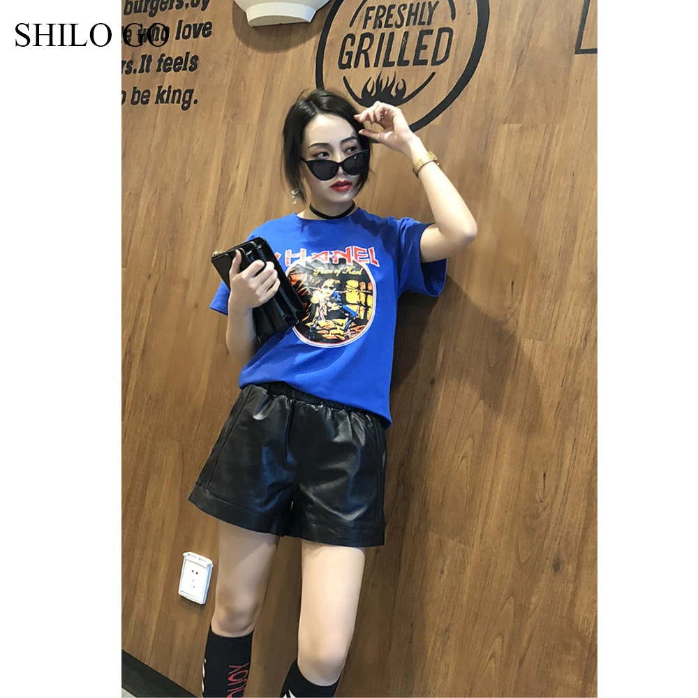 Женские кожаные шорты SHILO GO весенние модные из натуральной овечьей кожи