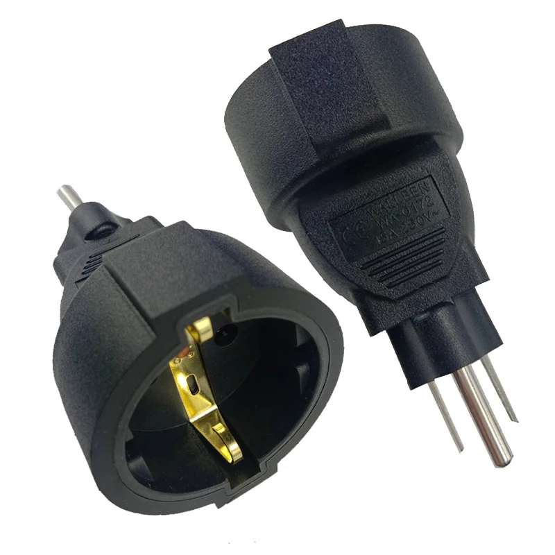 

10pcs EU to US American Plug Adapter Germany French Converter Electrical AC Power Adaptor Female Socket Adaptador