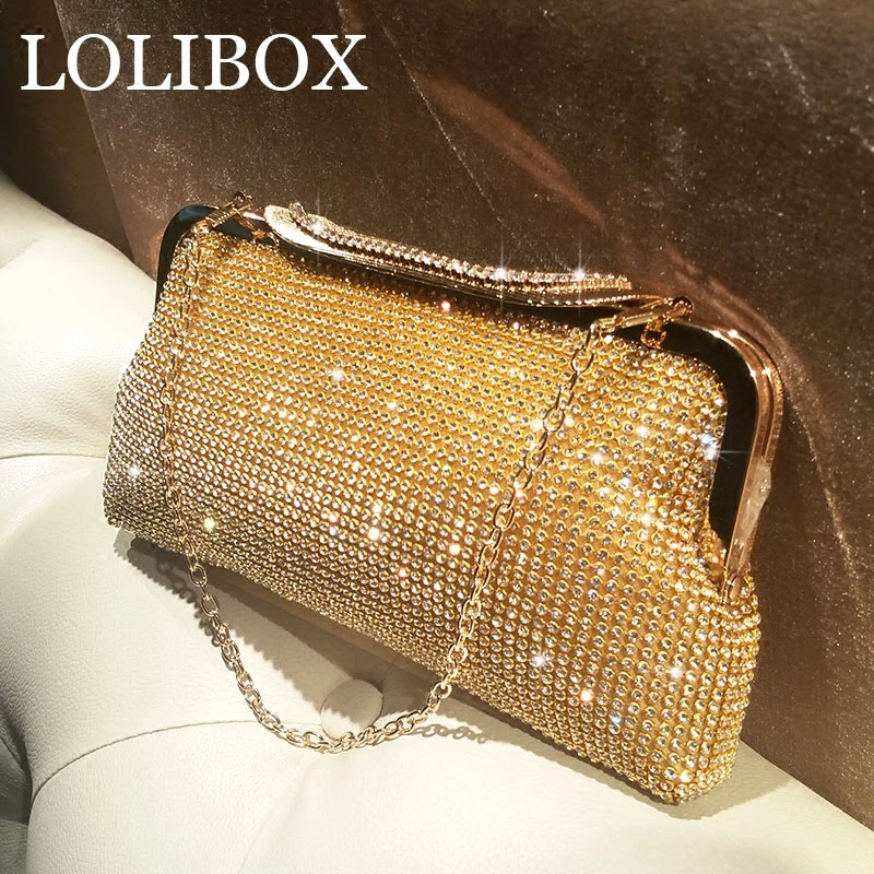 LOLIBOX новинка Европа и США женская вечерняя сумочка со стразами сумка под платье