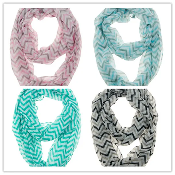 Мягкий шарф из хлопка с шевроном в стиле Infinity | Аксессуары для одежды