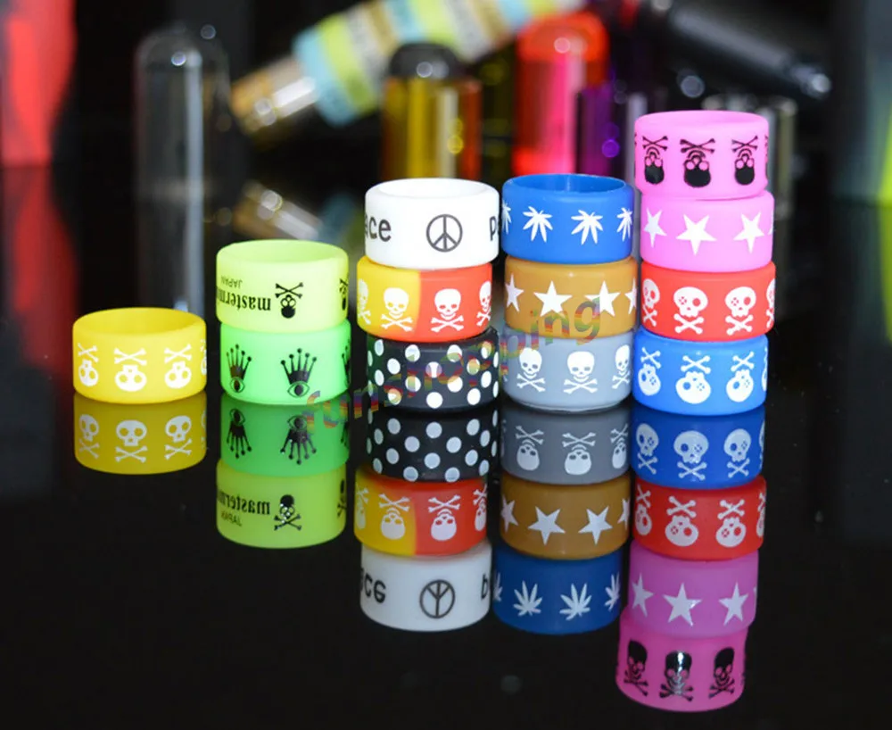 60 шт. нескользящих силиконовых колец для электронных сигарет диаметром 22