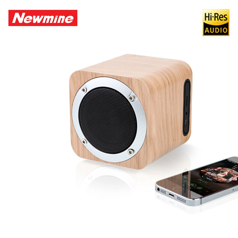 Newmine MX05 Портативный Динамик деревянный Винтаж Bluetooth мини сабвуфер карты аудио