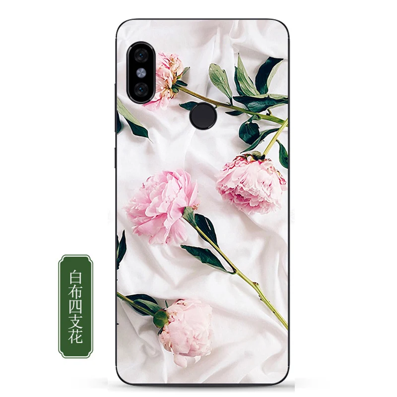 For xiaomi Redmi Note 5 case back cover Beautiful flower Soft shell Note5 cases Red mi phone | Мобильные телефоны и