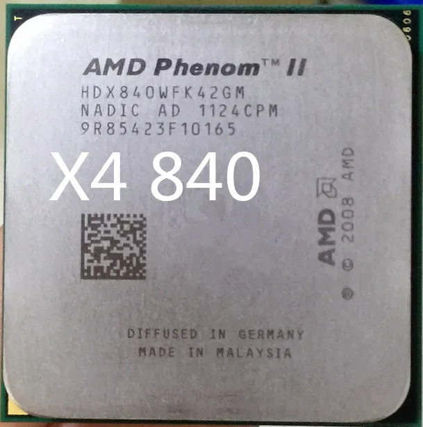 Процессор AMD Phenom II X4 840x4 840 четырехъядерный 3 2 ГГц/4 м/95 Вт разъем AM3 AM2 + 938 pin 840|phenom ii x4