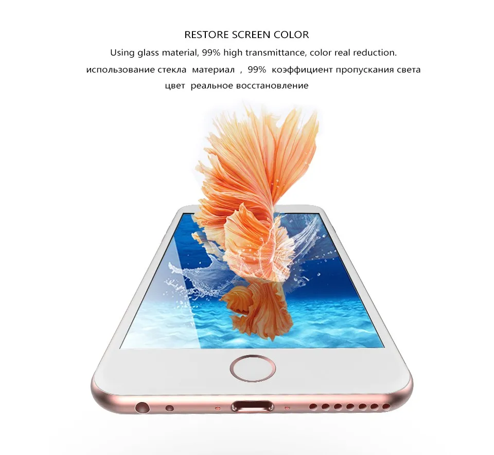 Закаленное стекло для iphone 7, 7 plus, Защитная пленка для экрана, силиконовый край, 3D полное покрытие для iphone X, 8, 8 plus, 6, 6s plus, стеклянная крышка