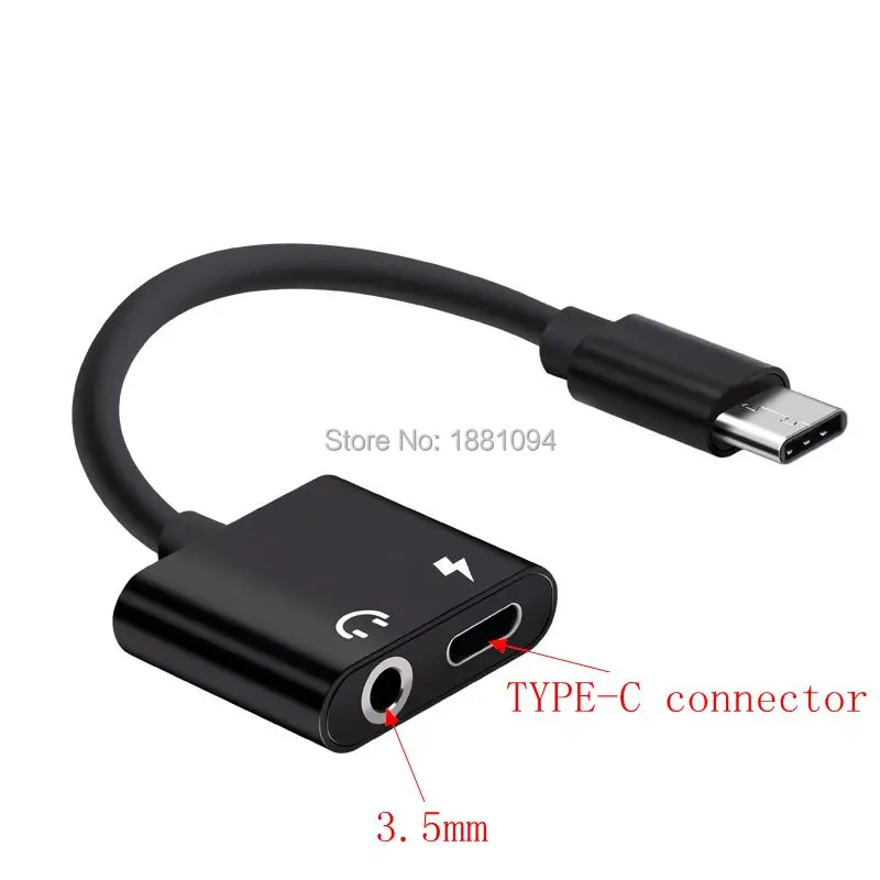 2 в 1 адаптер Usb Type-C для наушников 1000 шт./лот | Электроника