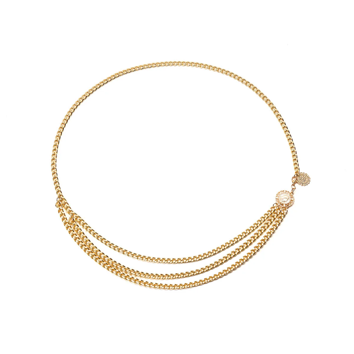 Sexy Women Metal waist chain match dress Fashion personality belt for women hip hop style female belts ceinture femme accessorie |