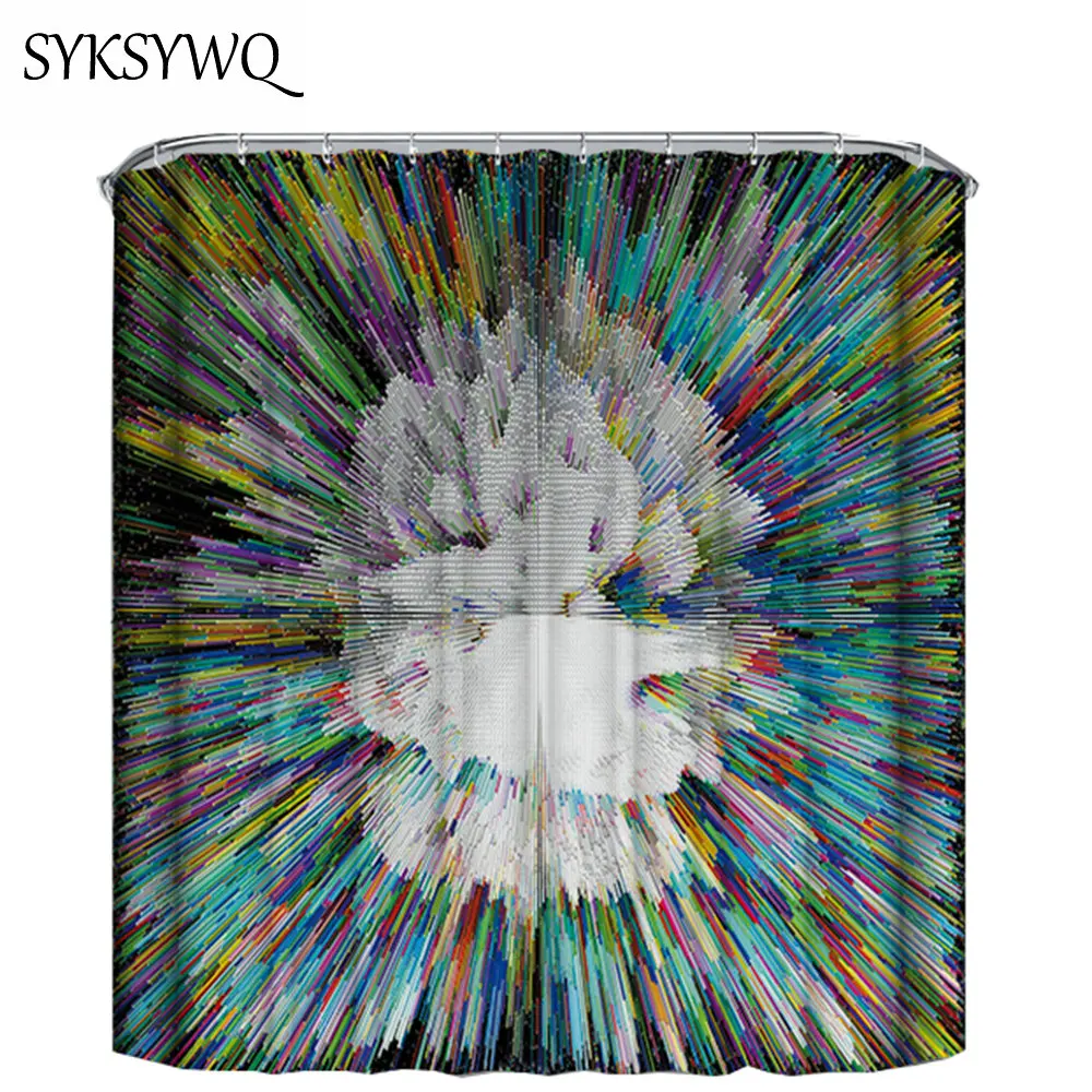 indian mandala shower curtain Impressionism style bath for bathroom Psychedelic | Дом и сад
