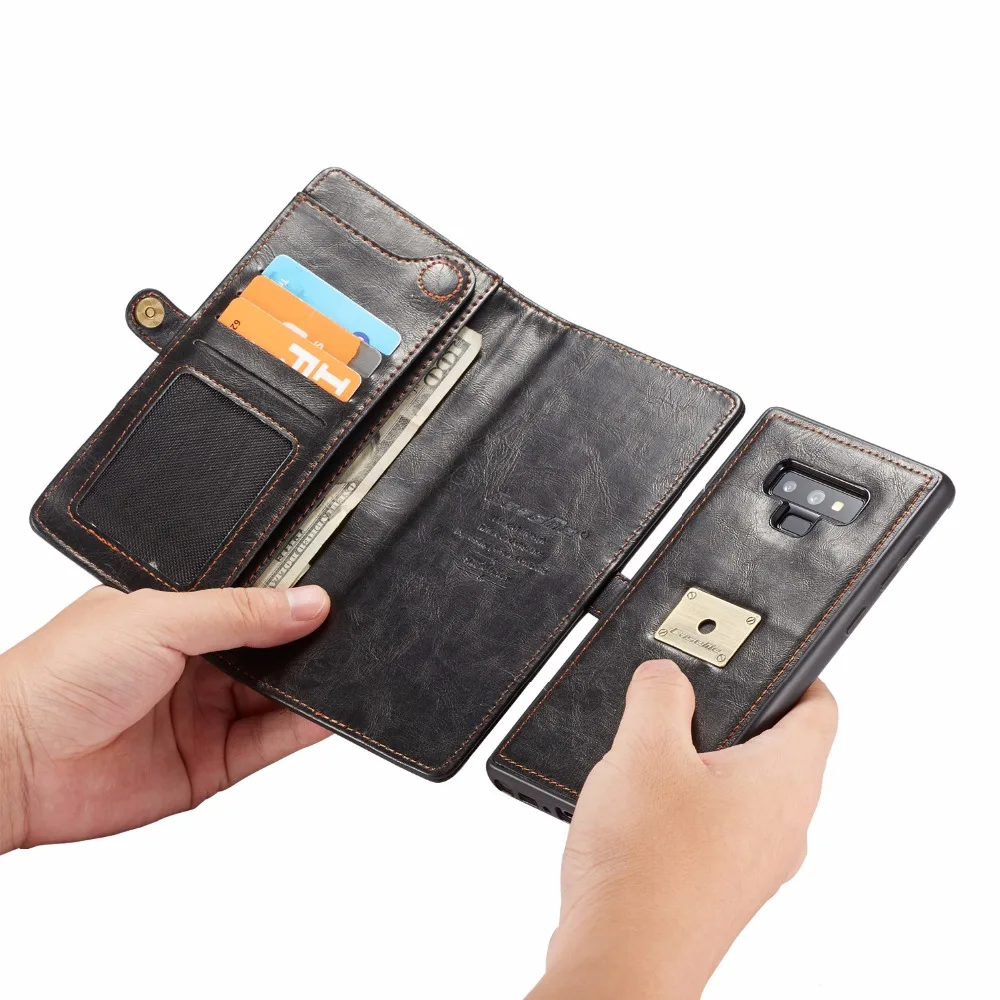 2 in 1 Magnetic Pocket Detachable Flip Case for Samsung Galaxy S8 S9 S10 S20+ Leather Wallet Luxury Note 9 8 10 | Мобильные телефоны