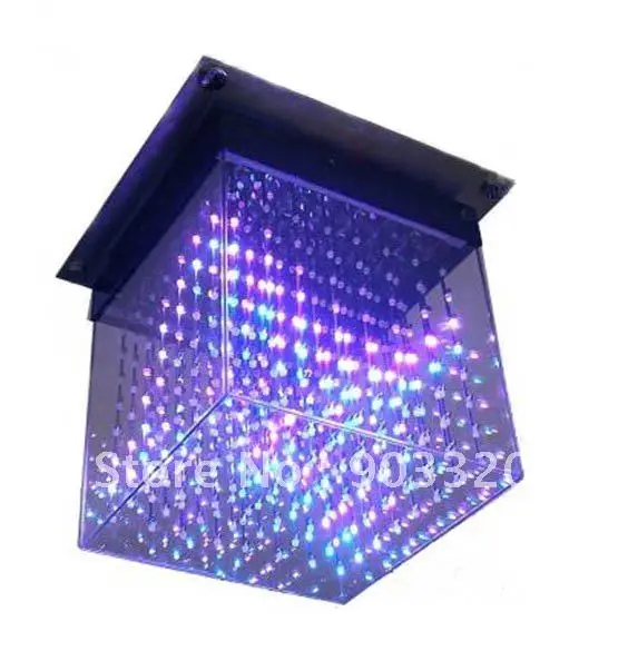 SMD 5 мм 3 в 1 укладка 3D куб светильник для рекламы, DJ вечерние шоу, светодиодный дисплей, sd-карта 3D светодиодный куб LGIHT