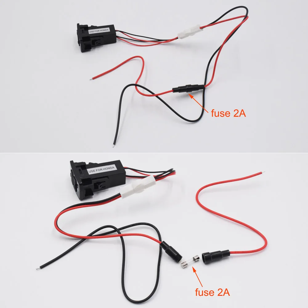XCGaoon специальный 2 USB 5 В 2.1A разъем интерфейса автомобильное зарядное устройство адаптер для HONDA, светодиодный преобразователь питания синий светодиодный
