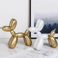 balloon dog creative ornaments living room home decorations birthday gifts cute animal furnishings resin flowers