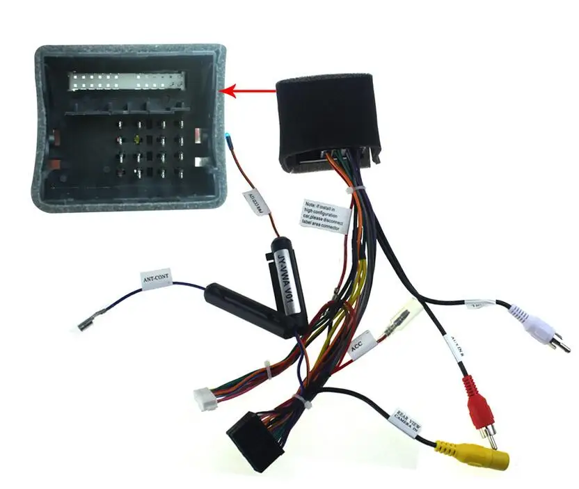 Автомобильный стерео аудио CD/DVD Проводной адаптер JOYING для VW WOLKSWAGEN|harness adapter|wiring