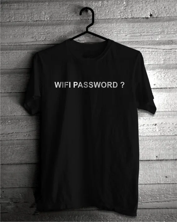 

Новое поступление, забавная футболка унисекс с надписью «Wi-Fi пароль», забавная футболка высокого качества для женщин и мужчин, Повседневная...