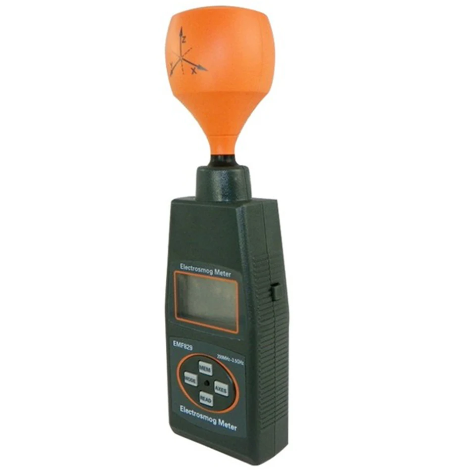 Emf829 профессиональная цифровая electrosmog метр Портативный agnetic высокая частота поле интенсивность метр индикатором ЭДС тестер PAC