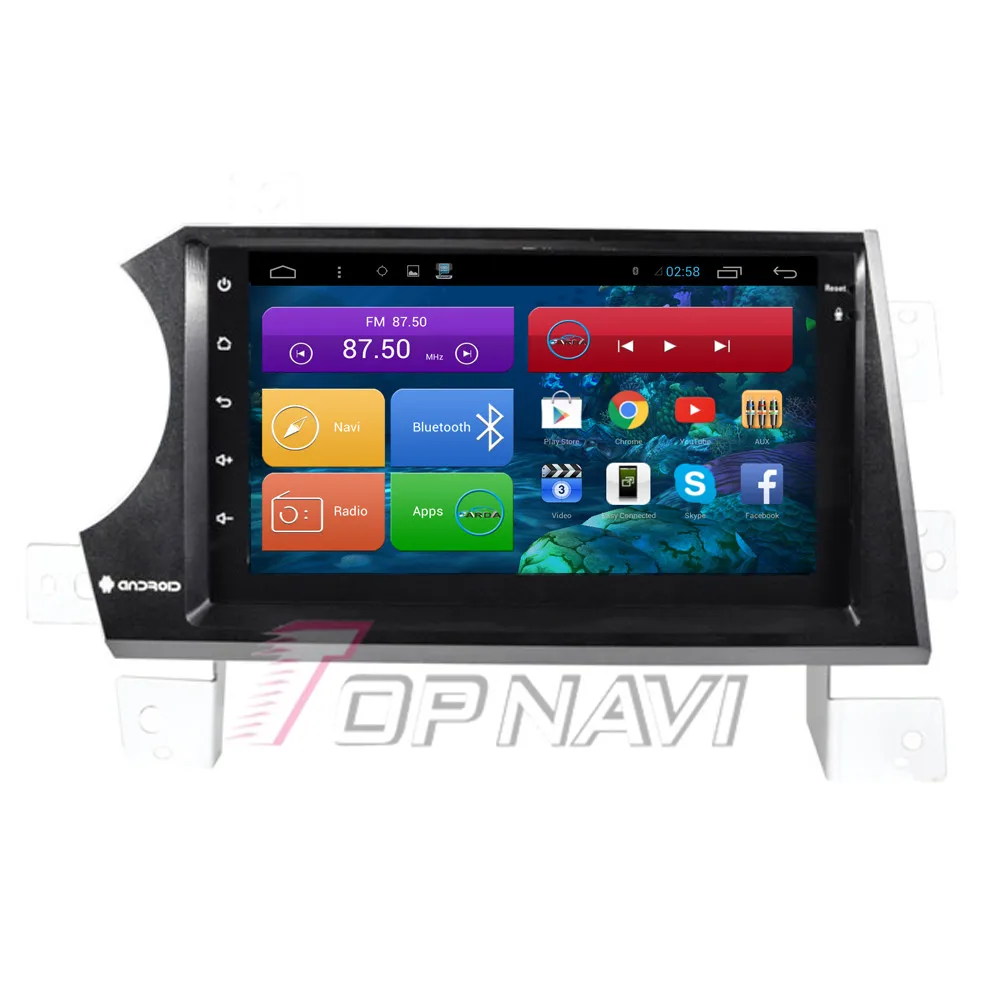 

Topnavi7" Quad Core Android 6.0 Car GPS Navigation for Ssangyong Kyron Autoradio Multimedia Audio Stereo,NO DVD