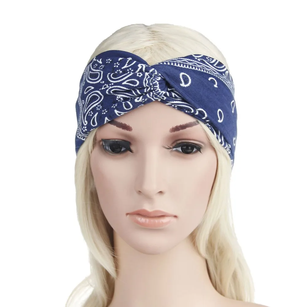 Women Bohemia Wide Stretch Headbands Headpiece Headwrap Turban Bandage Head band |