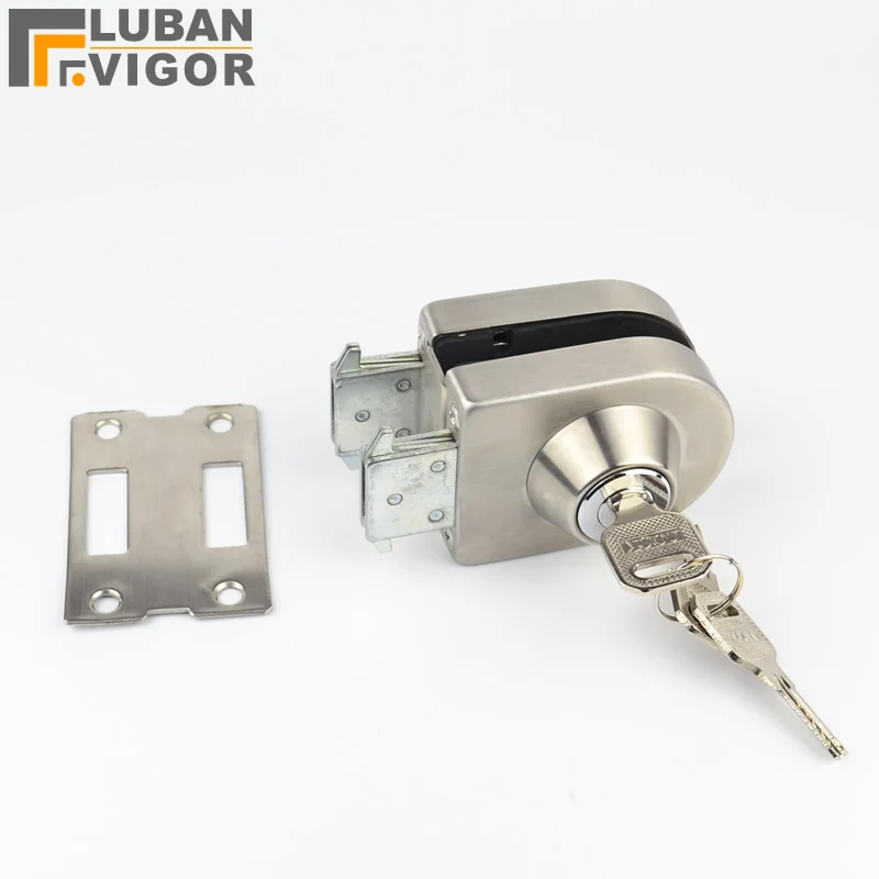 

Замок для стеклянной двери, нержавеющая сталь, не требует сверления стекла, замок внутри и снаружи, одинарная дверь, бескаркасная стеклянная дверь