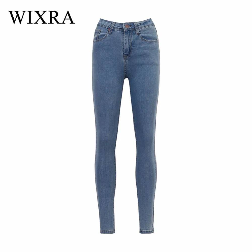 WIXRA, классические джинсы, Ретро стиль, для мамы, высокая талия, тянущиеся джинсы, для женщин, вымытые, синие, джинсы, обтягивающие, классические, узкие брюки