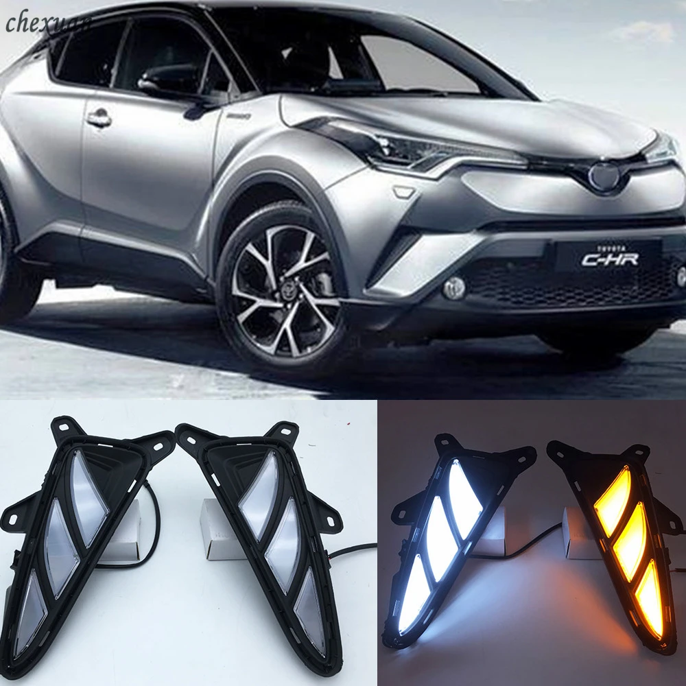 CSCSNL 1 комплект для Toyota CH R CHR 2016 2017 2018 2019 с указателем поворота DRL светодиодные