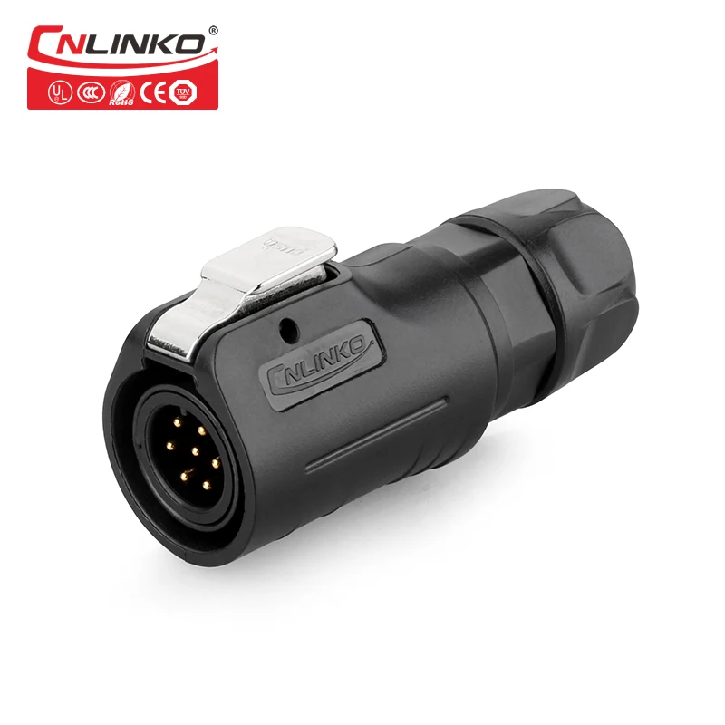 CNLinko высокоэффективный панельный разъем IP67 7 контактный Электрический