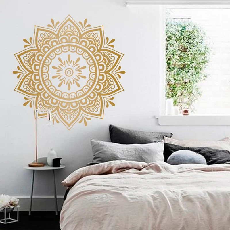 Фото Mandala Wall Decal Boho Yoga Art Vinyl Sticker Flower Bohemian For Living Room Bedroom Wallpaper MA40 Дом и сад Mandala Wall Decal Boho Yoga Art Vinyl Sticker Flower Bohemian For Living Room Bedroom Wallpaper MA40 Дом и сад