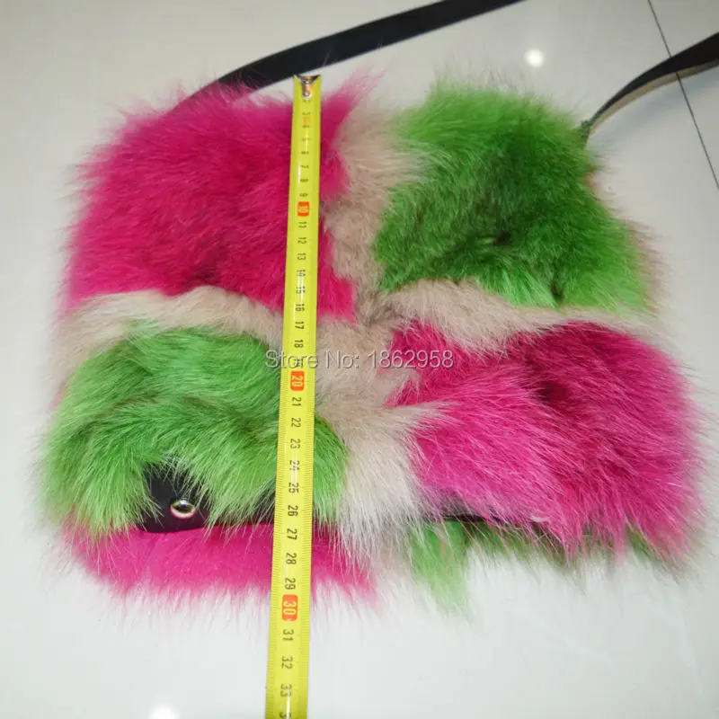 SJ773 2016 Winter Fashion Designer Colorful Fox Fur Bags Girl | Украшения и аксессуары
