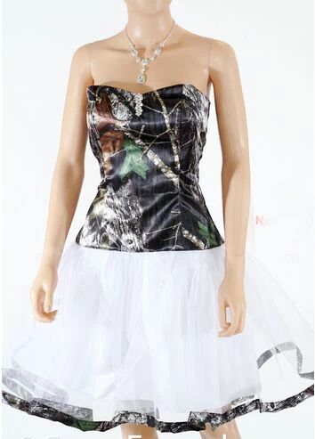 

free shipping short cocktail party prom dresses 2017 new styles mossy oak camouflage prom dress short