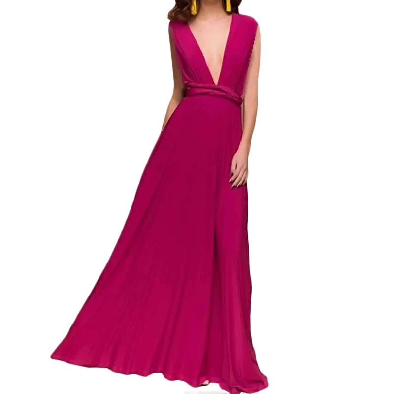 infinity dress Сексуальное длинное платье подружки невесты, официальное многоходовое платье-трансформер, макси, темно-синие вечерние платья с вырезами, бандажные платья - Цвет: infinity dress