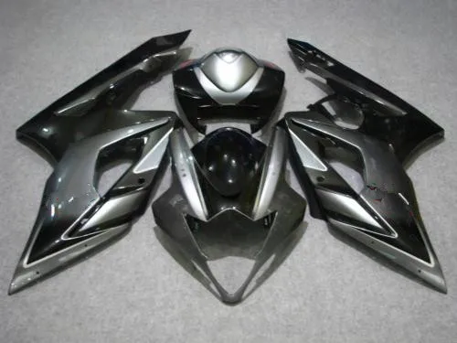 Комплект обтекателей под давлением для GSXR1000 05 06 GSXR 1000 K5 2005 2006 ABS Серебряный черный