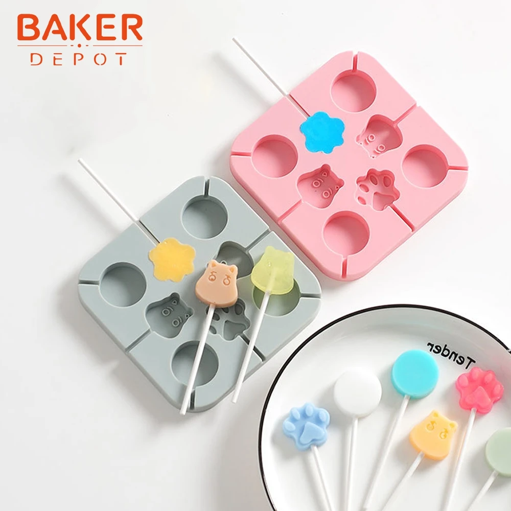 BAKER DEPOT силиконовая форма для леденцов шоколада звезд круглой формы конфет желе