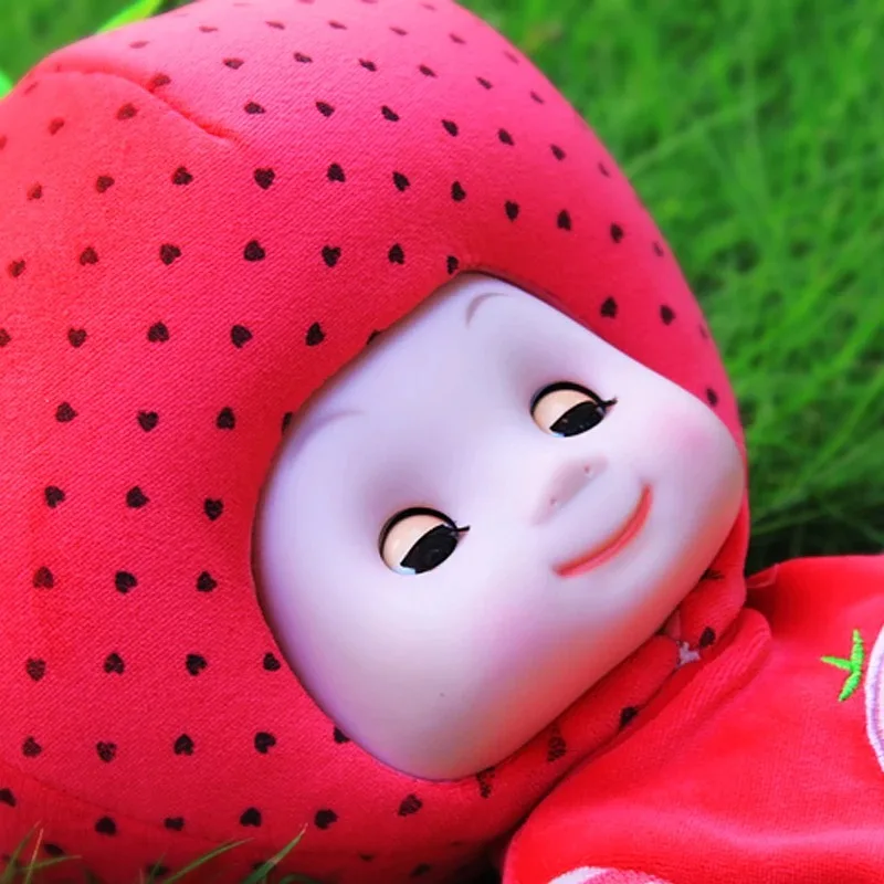 50 см фруктов Baby Doll реалистичные плюшевые аудиоплеером режимом сна куклы мягкие