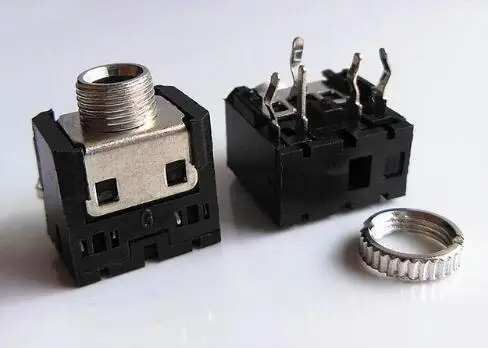 10PCS 3.5mm Female Audio Connector 5 Pin DIP Headphone Jack Socket PJ-306M