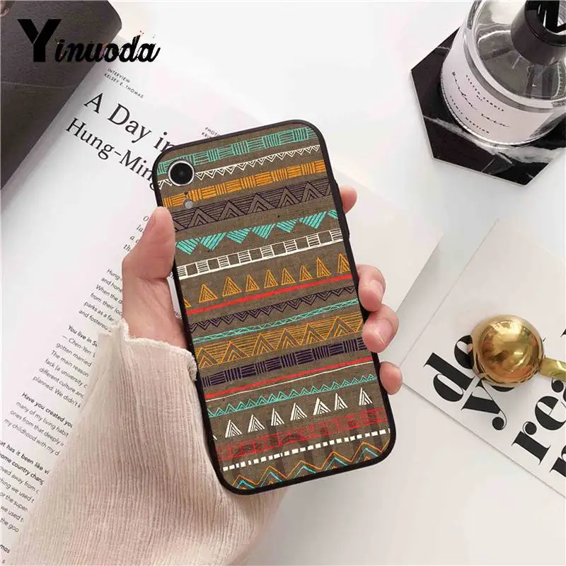 Yinuoda Pastel Tribal Aztec Triangle On Nebula чехол для телефона iPhone 8 7 6 6S 6Plus X XS MAX 5 5S SE XR 11 pro max |