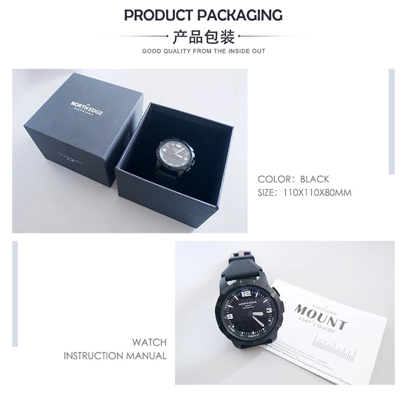 North Edge Часы Кварцевые reloj hombre водонепроницаемые часы аналого-цифровые часы военные наручные часы Мужские часы