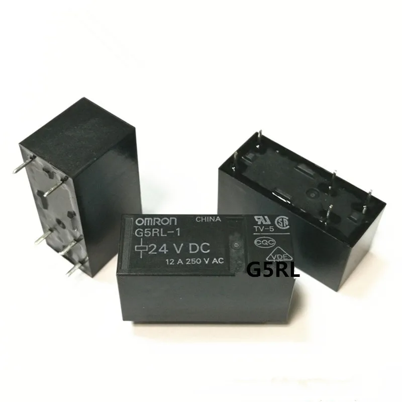 2 шт./L0T реле G5RL 1 DC12V DC24V 12VDC 24VDC 12В 24В 10А 5pin Бесплатная доставка|Реле| |