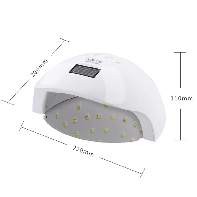 Лампа Sun 5s УФ/LED для сушки ногтей сушилка гель лака 30 светодиодов 50 Вт|Сушилки