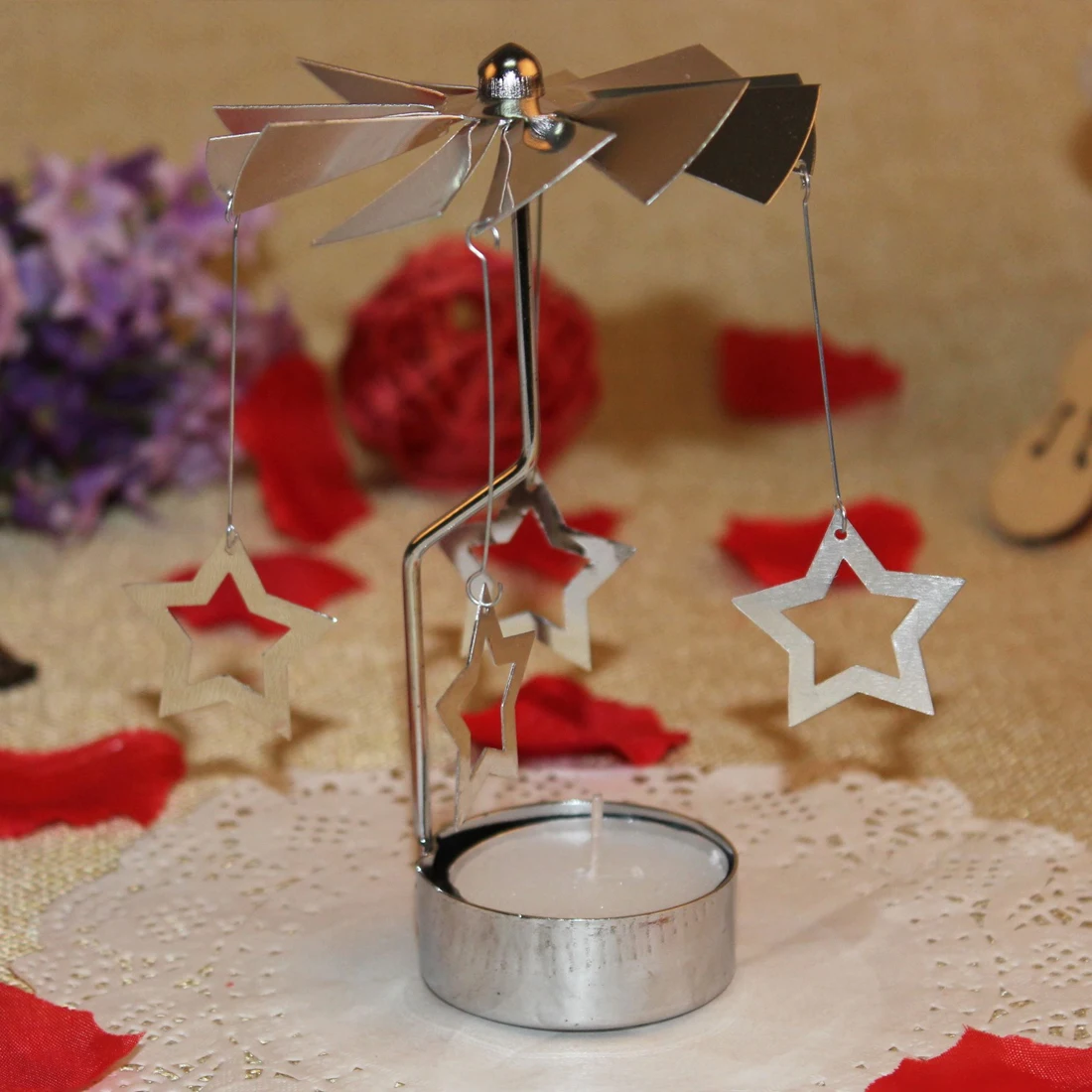 Вращающаяся дверная ветряная мельница вращающийся подсвечник подсвечники