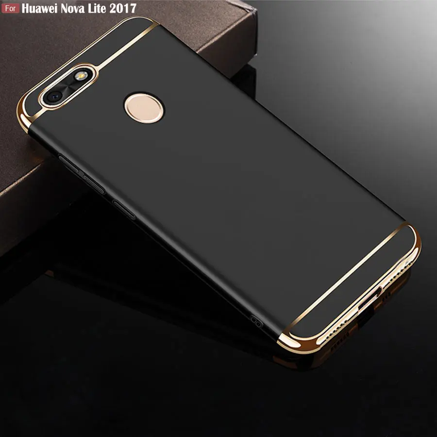 HOTSWEI Case For Huawei Nova Lite 2017 SLA-L22 Luxury Plating Mixed Color Frosted Cover Fundas |